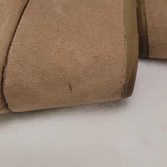 Mad Love Tan Wedge Ankle Boots Size 9 - Picture 8 of 9